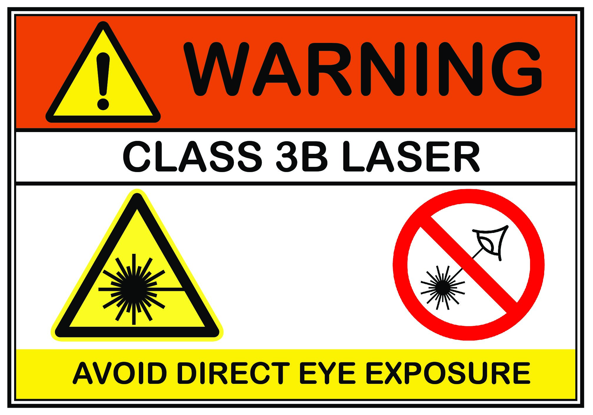 Laser warning sign Laser Warning Sign